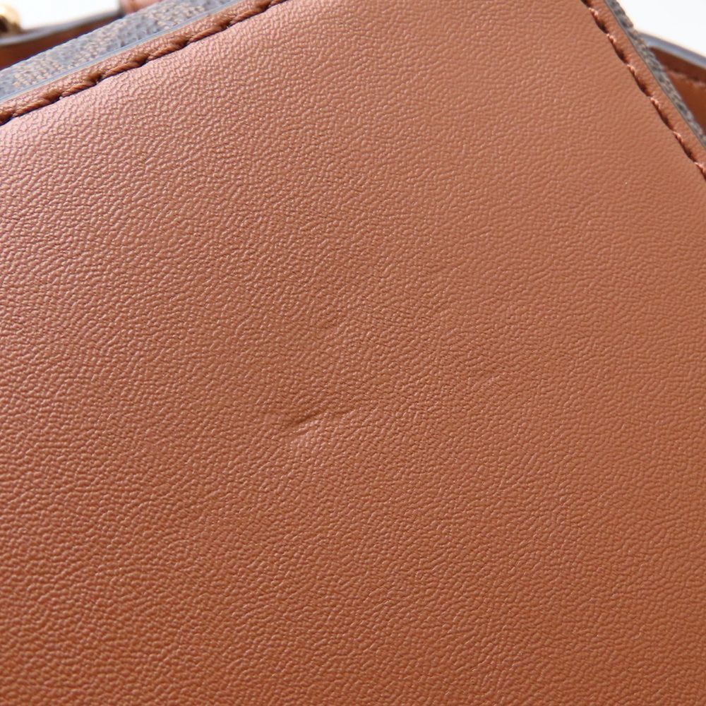 Michael Kors Backpack, Coated Canvas and Leather, Brown, Women's, 352702 - Picture 4 of 9